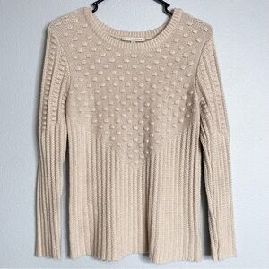41 Hawthorn Beige Poppi Textured knit sweater